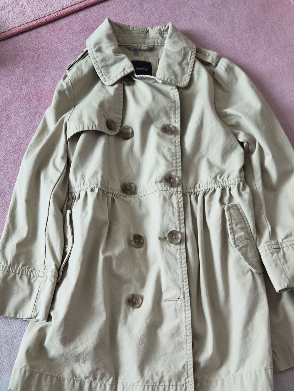 Gap Wrangler Women's Beige Double-Breasted Trench Coat
